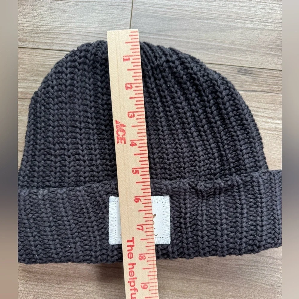 LOVE YOUR MELON Beanie Hat Cuffed Style Cotton Black with White Men’s Women’s